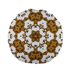 Fractal Tile Construction Design Standard 15  Premium Round Cushions by Pakrebo