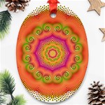 Pattern Colorful Abstract Ornament (Oval) Front