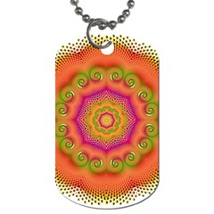 Pattern Colorful Abstract Dog Tag (Two Sides)