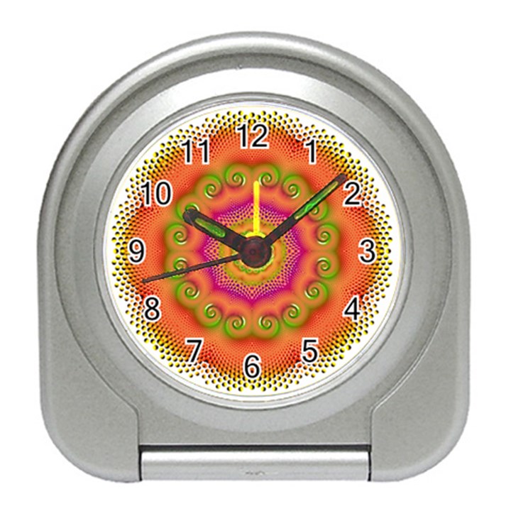 Pattern Colorful Abstract Travel Alarm Clock