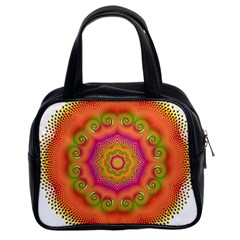 Pattern Colorful Abstract Classic Handbag (Two Sides)