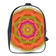 Pattern Colorful Abstract School Bag (Large)