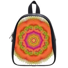 Pattern Colorful Abstract School Bag (Small)