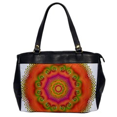 Pattern Colorful Abstract Oversize Office Handbag