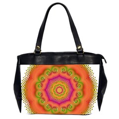 Pattern Colorful Abstract Oversize Office Handbag (2 Sides)