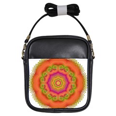 Pattern Colorful Abstract Girls Sling Bag