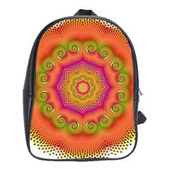 Pattern Colorful Abstract School Bag (XL)