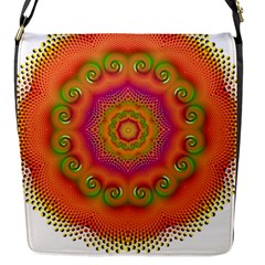 Pattern Colorful Abstract Flap Closure Messenger Bag (S)