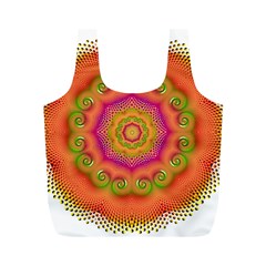 Pattern Colorful Abstract Full Print Recycle Bag (M)