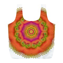 Pattern Colorful Abstract Full Print Recycle Bag (l)