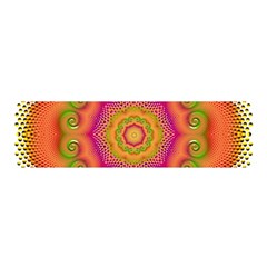 Pattern Colorful Abstract Satin Scarf (Oblong)