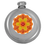 Pattern Symbol Ornament Symbolism Round Hip Flask (5 oz) Front