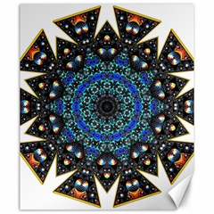 Fractal Tile Kaleidoscope Design Canvas 20  X 24 