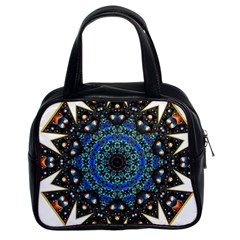 Fractal Tile Kaleidoscope Design Classic Handbag (two Sides) by Pakrebo