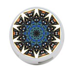 Fractal Tile Kaleidoscope Design 4-Port USB Hub (Two Sides) Back