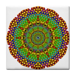 Tile Background Image Graphic Fractal Mandala Tile Coasters by Pakrebo