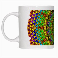 Tile Background Image Graphic Fractal Mandala White Mugs by Pakrebo