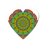 Tile Background Image Graphic Fractal Mandala Heart Magnet Front