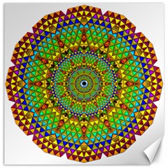 Tile Background Image Graphic Fractal Mandala Canvas 12  X 12  by Pakrebo