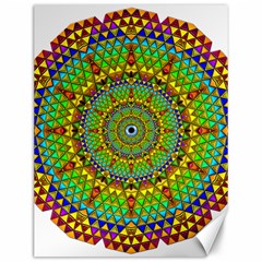 Tile Background Image Graphic Fractal Mandala Canvas 12  X 16  by Pakrebo