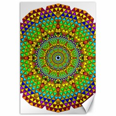 Tile Background Image Graphic Fractal Mandala Canvas 20  X 30  by Pakrebo