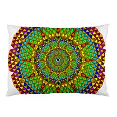 Tile Background Image Graphic Fractal Mandala Pillow Case by Pakrebo