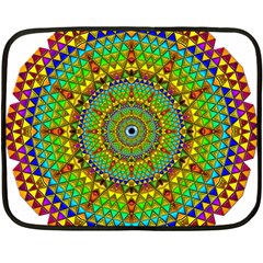 Tile Background Image Graphic Fractal Mandala Fleece Blanket (mini) by Pakrebo