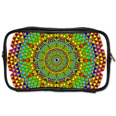 Tile Background Image Graphic Fractal Mandala Toiletries Bag (two Sides) by Pakrebo