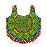 Tile Background Image Graphic Fractal Mandala Full Print Recycle Bag (L) Back