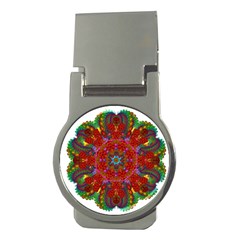 Mandala Fractal Graphic Design Money Clips (round)  by Pakrebo