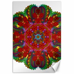 Mandala Fractal Graphic Design Canvas 20  X 30  by Pakrebo