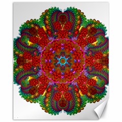 Mandala Fractal Graphic Design Canvas 11  X 14  by Pakrebo