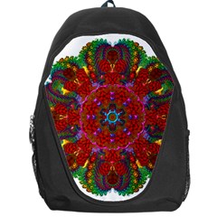 Mandala Fractal Graphic Design Backpack Bag by Pakrebo