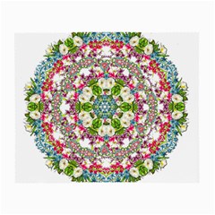 Floral Wreath Tile Background Image Small Glasses Cloth by Pakrebo