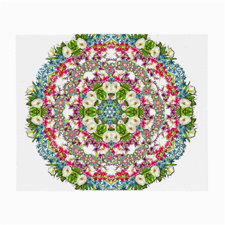 Floral Wreath Tile Background Image Small Glasses Cloth