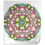 Floral Wreath Tile Background Image Canvas 20  x 24  19.57 x23.15  Canvas - 1