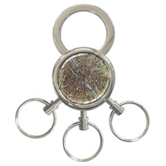 Paris Map City Old 3-Ring Key Chains