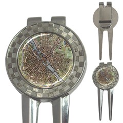 Paris Map City Old 3-in-1 Golf Divots