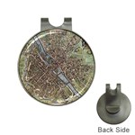 Paris Map City Old Hat Clips with Golf Markers Front