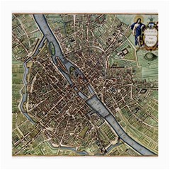 Paris Map City Old Medium Glasses Cloth (2-Side)