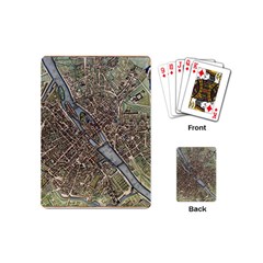 Paris Map City Old Playing Cards (Mini)