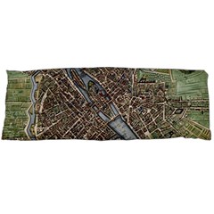 Paris Map City Old Body Pillow Case (Dakimakura)