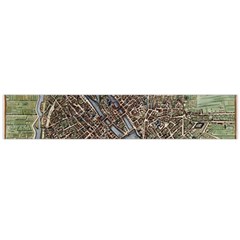 Paris Map City Old Large Flano Scarf 