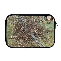 Paris Map City Old Apple MacBook Pro 17  Zipper Case