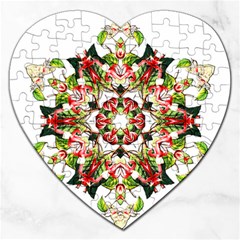 Tile Background Image Star Pattern Jigsaw Puzzle (heart) by Pakrebo