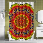 Pattern Button Logo Characters Shower Curtain 48  x 72  (Small)  Curtain(48  X 72 ) - 42.18 x64.8  Curtain(48  X 72 )