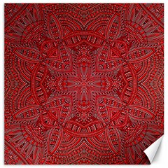 Tile Background Image Graphic 35 Red Canvas 16  X 16  by Pakrebo