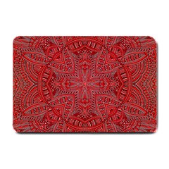 Tile Background Image Graphic 35 Red Small Doormat  by Pakrebo