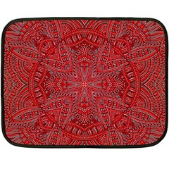 Tile Background Image Graphic 35 Red Fleece Blanket (mini) by Pakrebo