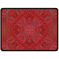 Tile Background Image Graphic 35 Red Fleece Blanket (large)  by Pakrebo